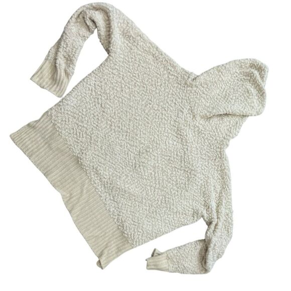 POL Women’s Cozy Knit Hoodie - Size Small - Cream High-Low Pullover - Picture 3 of 7